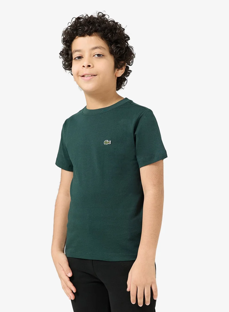 LACOSTE Youth Logo Crew Neck T-Shirt